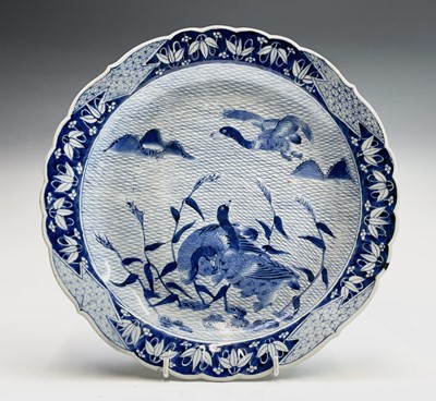 Lot 249 - A Japanese blue and white bowl, Meiji Period,...