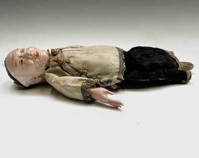Lot 263 - Three Chinese dolls, in traditional costume,...