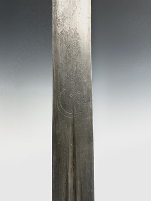 Lot 217 - A Sudanese Kaskara sword, with fullered 93.5cm...
