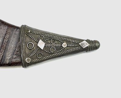 Lot 216 - A Hadendoa hook knife from Sudan, with fluted...