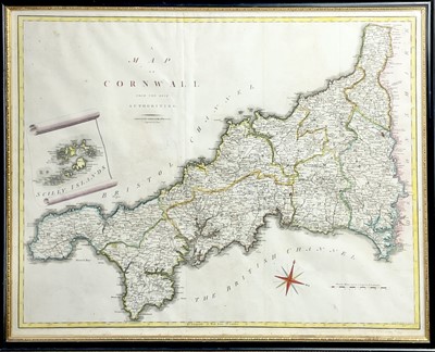 Lot 208 - MAPS. 'A Map of Cornwall From The Best...
