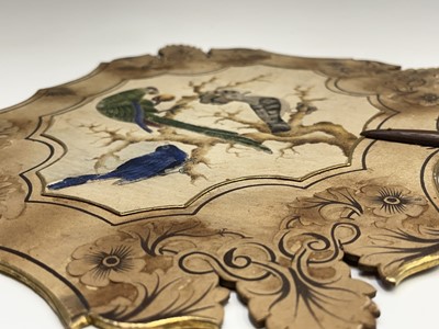 Lot 221 - A Regency hand painted fan, decorated with...