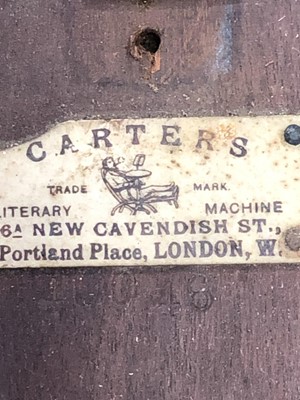 Lot 7 - A Victorian Carters Literary Machine,...