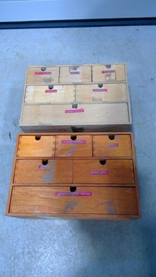 Lot 6 - Two Craft Cabinets each with six drawers...