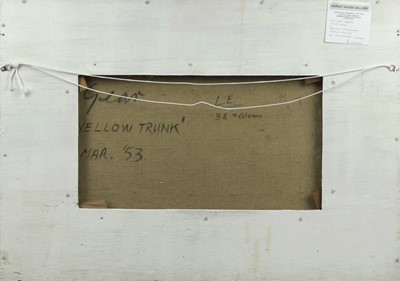 Lot 20 - William GEAR (1915-1997) Yellow Trunk Oil on...