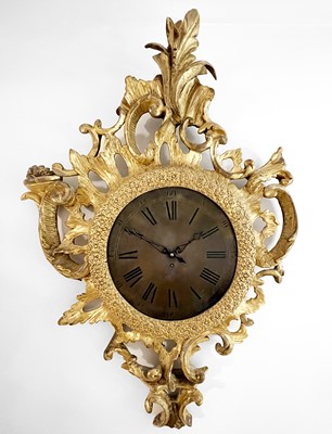 Lot 2901 - An 18th century carved gilt wood rococo wall...