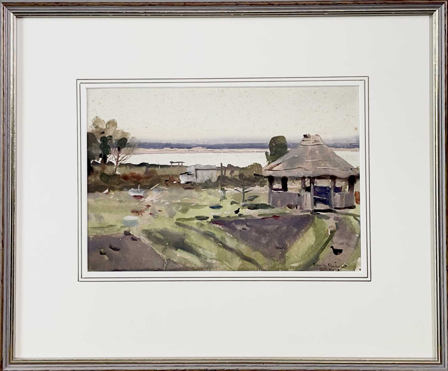 Lot 211 - Frank RICHARDS (1863-1935) The Thatched Gazebo...