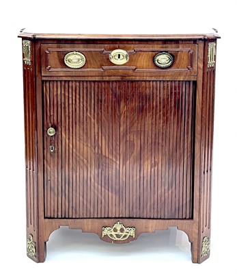 Lot 3155 - A Dutch mahogany side cabinet, circa 1800, of...