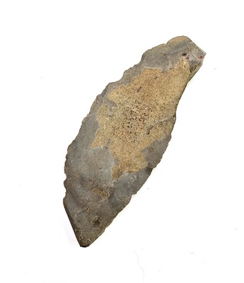 Lot 252 - A mesolithic period blade tool. Length 9cm....