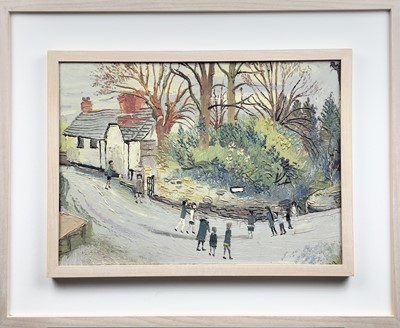 Lot 148 - Fred YATES (1922-2008) Figures on a Country...