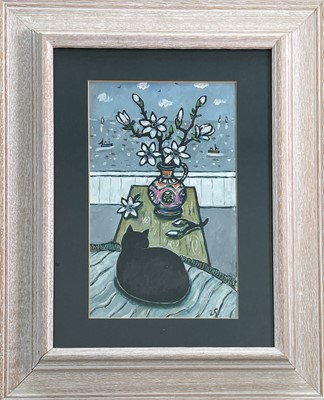 Lot 21 - Joan GILLCHREST (1918-2008) The Watchful Cat...