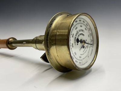 Lot 384 - A Bailey's patent brass pyrometer, the enamel...