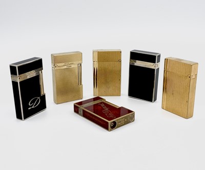 Lot 148 - Six Dupont and Dupont style lighters