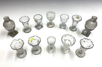 Lot 986 - Six assorted Georgian cut jelly glasses,...