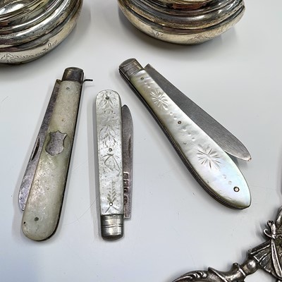 Lot 85 - A pair of silver (unmarked) scissors cast as a...