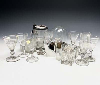 Lot 1019 - An early 20th century glass stein with...