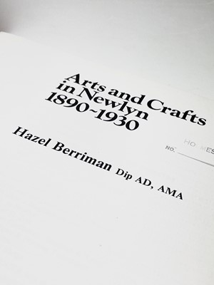 Lot 6 - HAZEL BERRIMAN. 'Arts and Crafts in Newlyn...