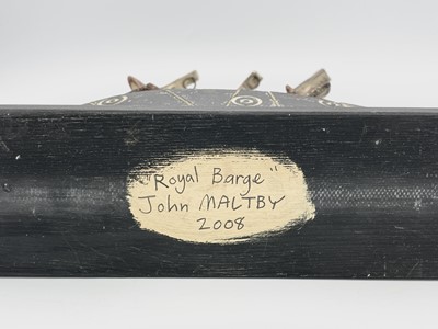 Lot 40 - John MALTBY (1936-2020) Royal Barge Stoneware...