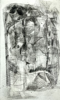 Lot 55 - Peter LANYON (1918-1964) Figure Study Etching...