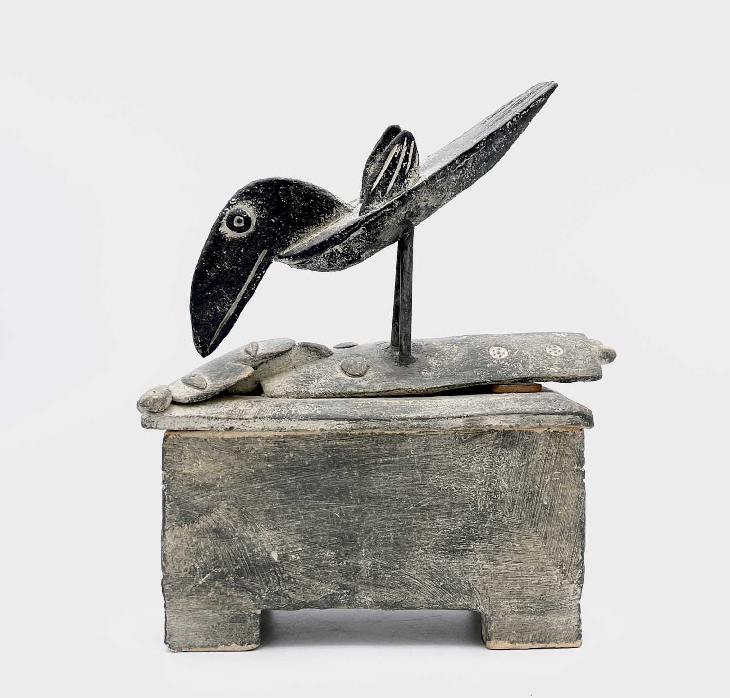 Lot 177 - John MALTBY (1936-2020) Young Girl and Bird...