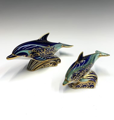 Lot 1150 - Two Royal Crown Derby paperweights, Lyme Bay...