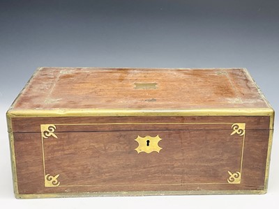 Lot 173 - A Colonial padouk writing box, early 19th...