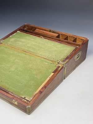 Lot 173 - A Colonial padouk writing box, early 19th...