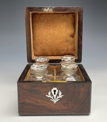 Lot 177 - A Victorian rosewood and mother of pearl...