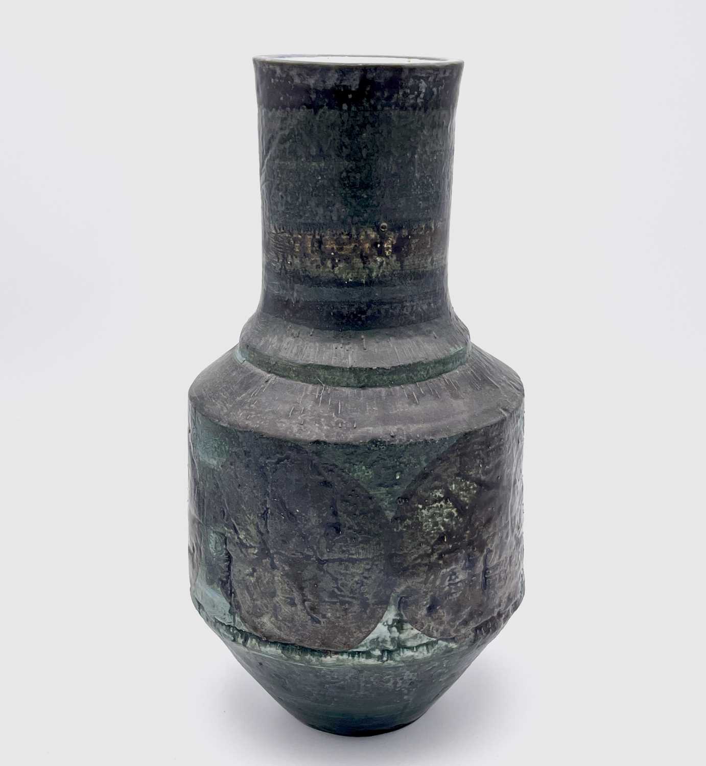 Lot 233 - An early Troika pottery bottle vase with...