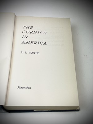 Lot 19 - A. L. ROWSE. 'The Cornish in America,' first...