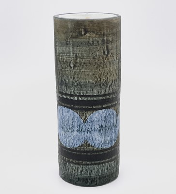 Lot 242 - Two Troika pottery small cylindrical vases,...