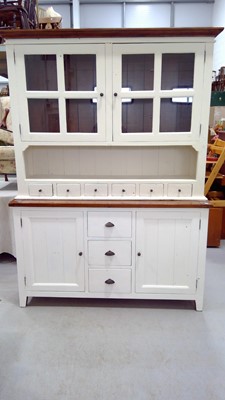 Lot 2 - 'Shabby Chic' Kitchen Dresser with cupboards...