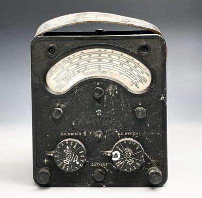 Lot 376 - A Universal Avometer together with a Voltmeter...