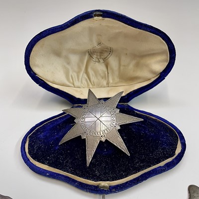 Lot 35 - A silver Masonic star by TH London 1814 16.2gm...
