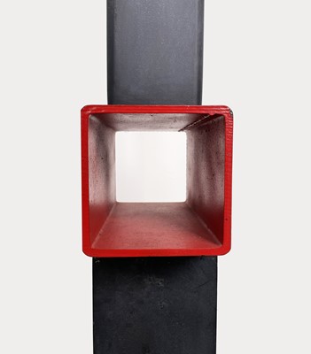 Lot 215 - Peter WARD (1932-2003) Huer Steel and red...