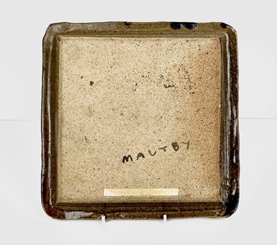 Lot 259 - John MALTBY (1936-2020) A square stoneware...