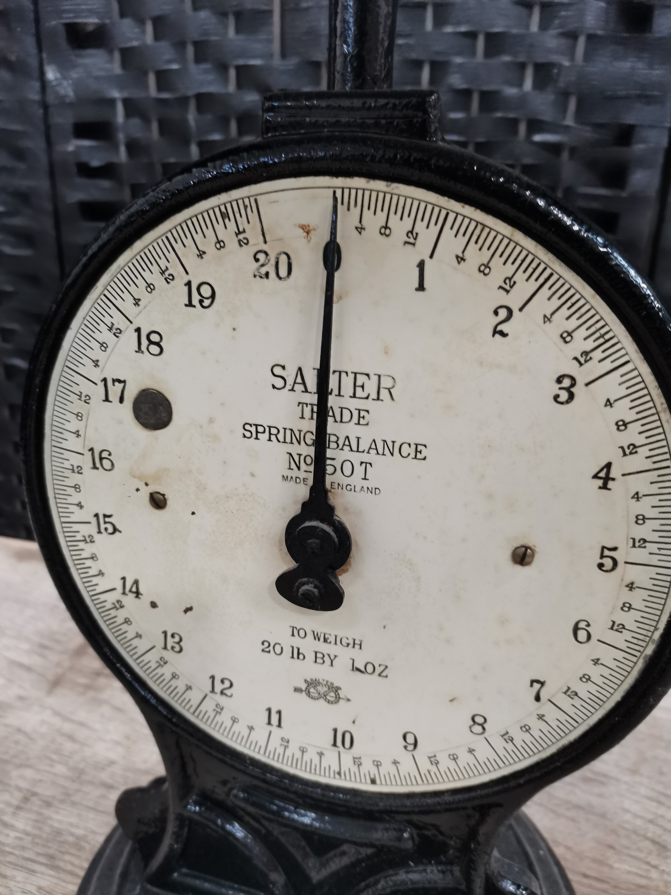 Lot 298 Salter No 50T spring balance trade scales.