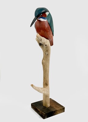 Lot 624 - Geoffrey BICKLEY Three painted wood animal...