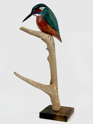 Lot 624 - Geoffrey BICKLEY Three painted wood animal...