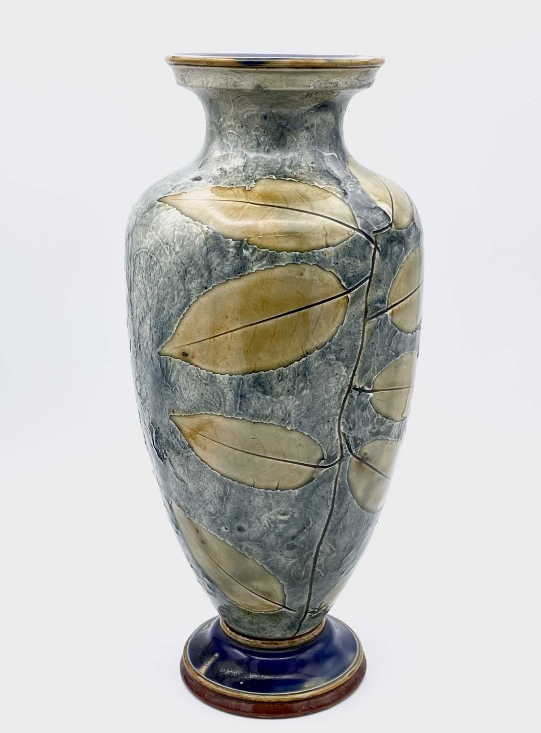 Lot 1069 Royal Doulton stoneware vase, impressed