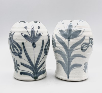 Lot 1066 - Five David Sharp Rye pottery money boxes, two...