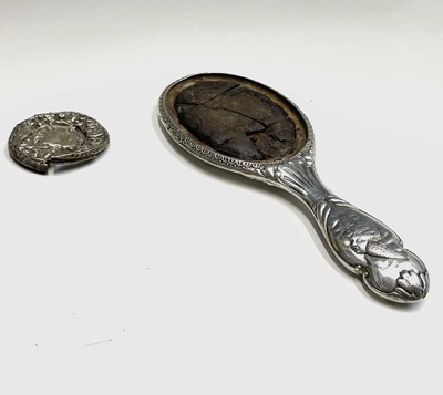 Lot 66 - Three filled silver spills 13cm, two Edwardian...