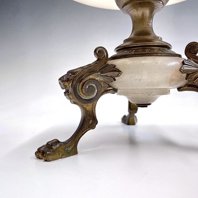 Lot 275 - A 19th century marble and bronze tazza, the...