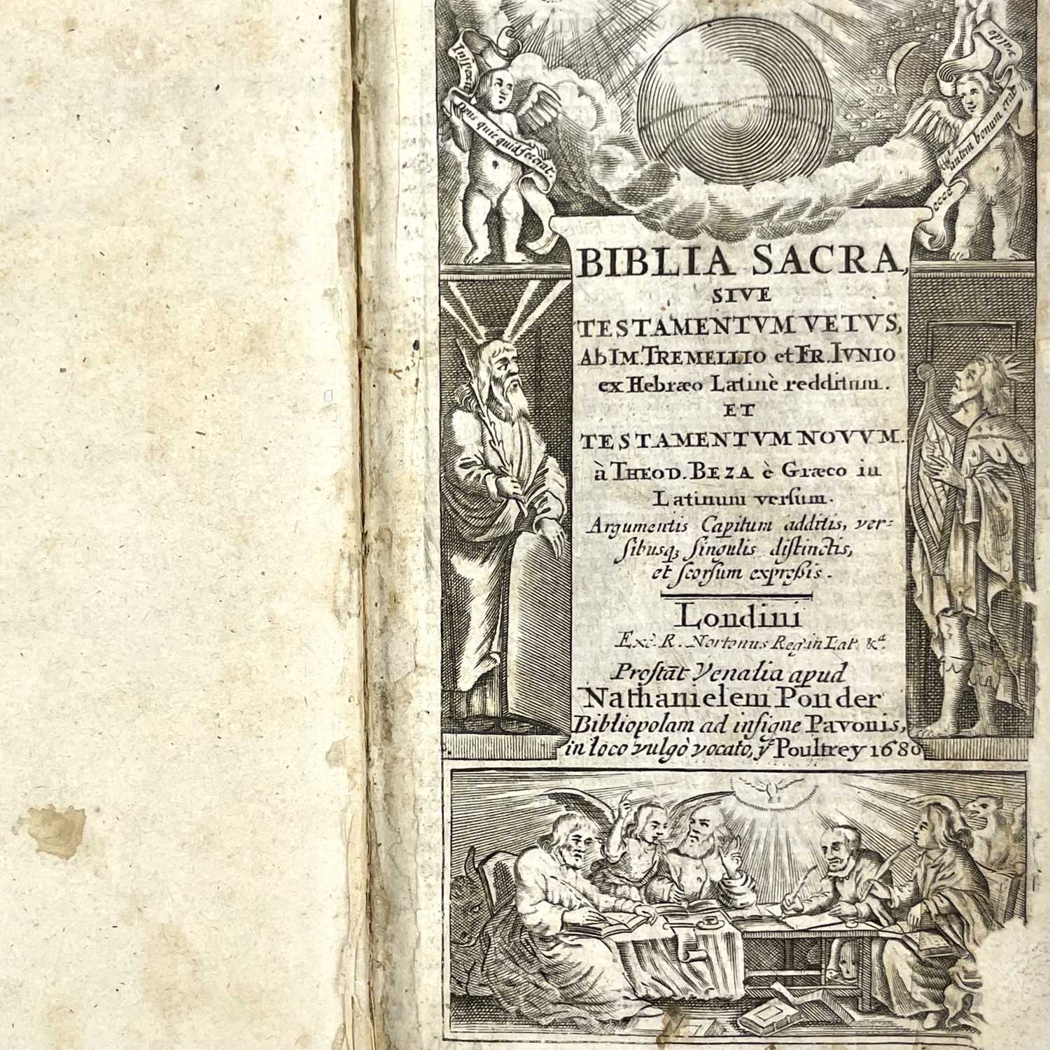 Lot 253 - Biblia Sacra, 1680.