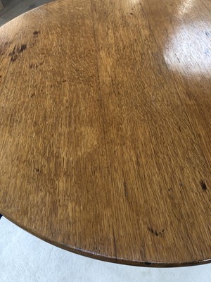 Lot 295 - A Robin Nance St Ives oak cricket table,...