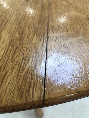 Lot 295 - A Robin Nance St Ives oak cricket table,...