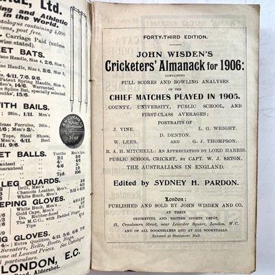Lot 89 - CRICKET INTEREST. 'John Wisden's Cricket...