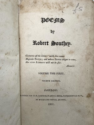 Lot 182 - ROBERT SOUTHEY. 'Metrical Tales and Other Poems'.
