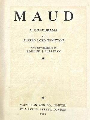 Lot 254 - ALFRED LORD TENNYSON. 'Maud,' signed by...