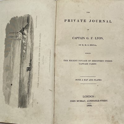 Lot 184 - Capt G. F. LYON. 'The Private Journal...